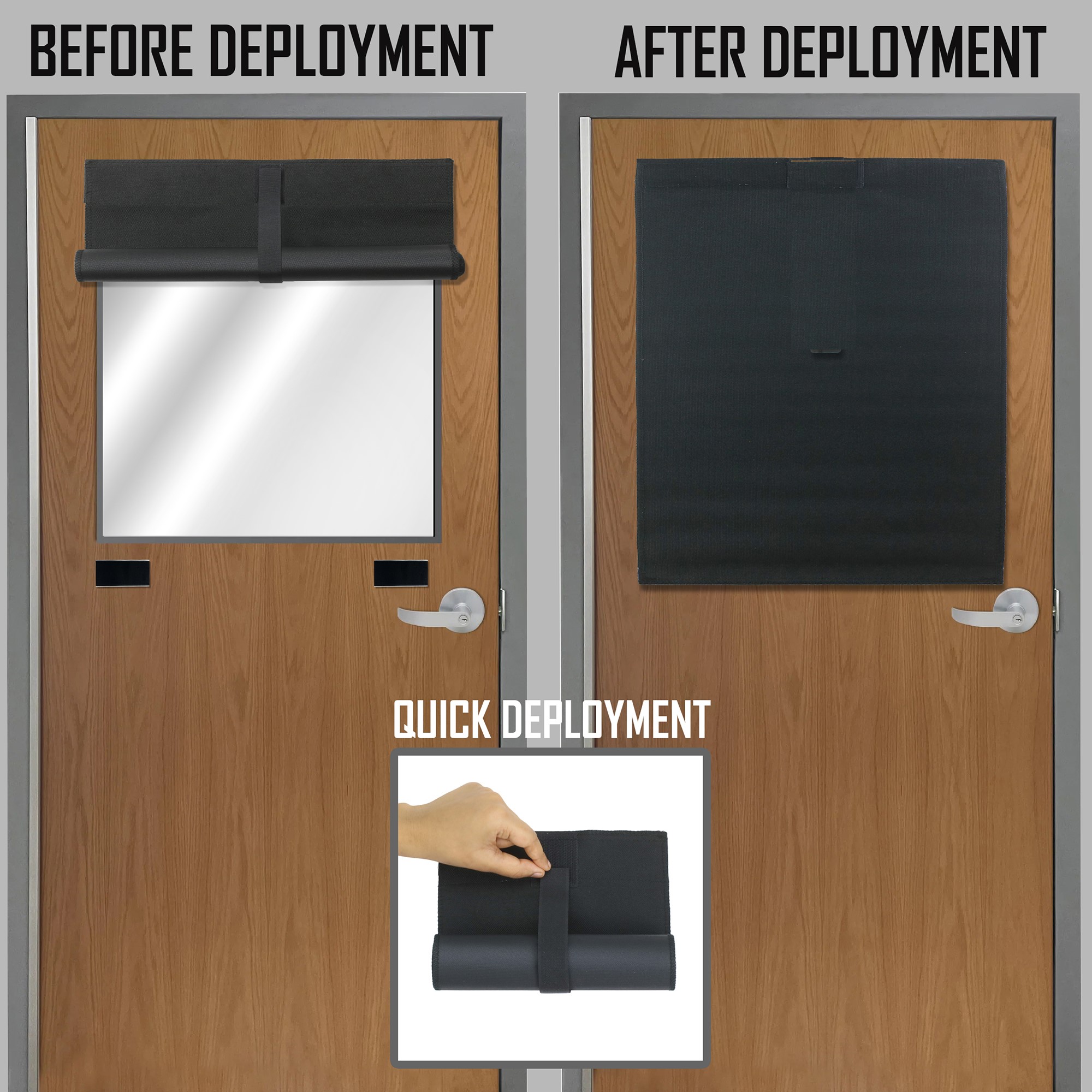 ALP lockdown shade before and after deployment